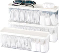 Charger Cable Cord Storage Organizer Box - 3 Pack With Lid - Easy Storage Without Cable Ties