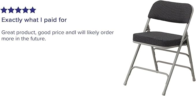 Flash Furniture HERCULES Series Premium Curved Triple Braced & Double Hinged