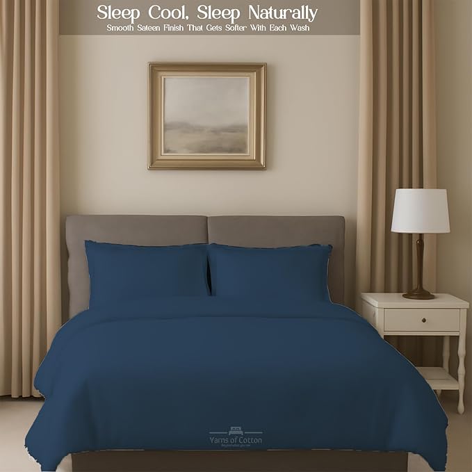 Sleeper Sofa 4 Piece Bed Sheet Set Premium Quality 100% Cotton 500 Thread Count, Smooth & Super Soft Sateen Weave, Extra Soft Bed Sheets, Wrinkle Free, 8 Inch Deep Pocket (Twin, Medium)