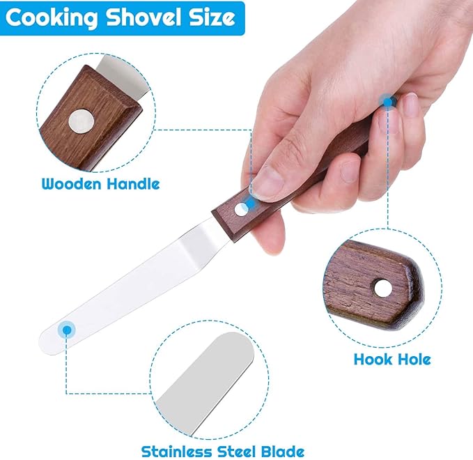 Cridoz 7 Pcs Stainless Steel Kitchen Cooking Plating Tweezers Tongs Drawing Spoons Offset Spatula and Fish Spatula for Food Culinary Plating Decorating