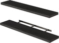 Fixwal Floating Shelves for Wall, 47.2" Long Heavy Duty Wall Mounted Rustic