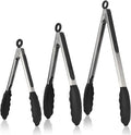 U-Taste Kitchen Tongs for Cooking, 600ºF Heat-Resistant Tps, 3Pcs/Purple