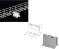 Kable Kontrol Floor Supports – Wire Mesh Cable Tray Support - Wire Mesh Tray Cable Management Rack Cable Basket, Zinc Plated Steel NEC Approved for Network, Fiber Optic, Cabling Accessory