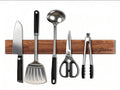 Zeuric 16 Inch Acacia Wood Magnetic Knife Holder Wall Mount - Heavy Duty Knife Magnet Strip for Refrigerator, Kitchen Cabinet & Countertop Storage