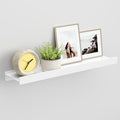 Floating Shelves for Wall, Wall Mounted Shelves with Lip for Storage, Metal Display Shelves for Home Decor, Kitchen/Living Room/Bedroom/Bathroom Shelf, White 20 inch 1 Pack