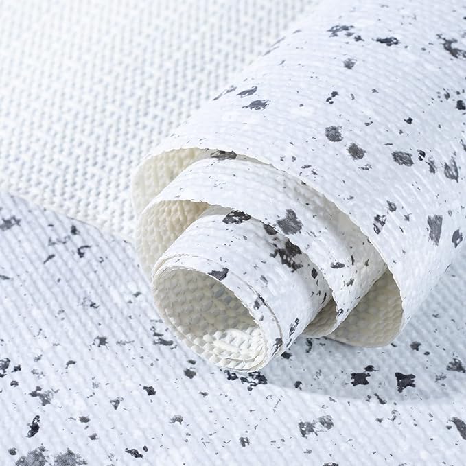RAY STAR 12X120 Inch Shelf Liner for Kitchen Cabinets, Non-Adhesive Cabinet Liner Washable, PVC Drawer Liner for Dresser Non-Slip Bathroom (Stone)(5 Roll)