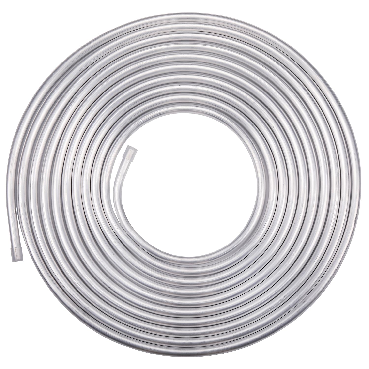 Podavelle 1/2 OD Aluminum Hard Fuel Line Hardline Tube Tubing Coil 10 Feet Roll