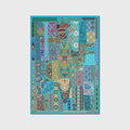 Vintage Boho Area Rugs Multicolor Ethnic Style Geometric Splicing Carpets Bedroom Living Room Kitchen Floor Mats Indoor Outdoor Non-Shedding Runner Rug Home Décor Carpet 2' X 5'