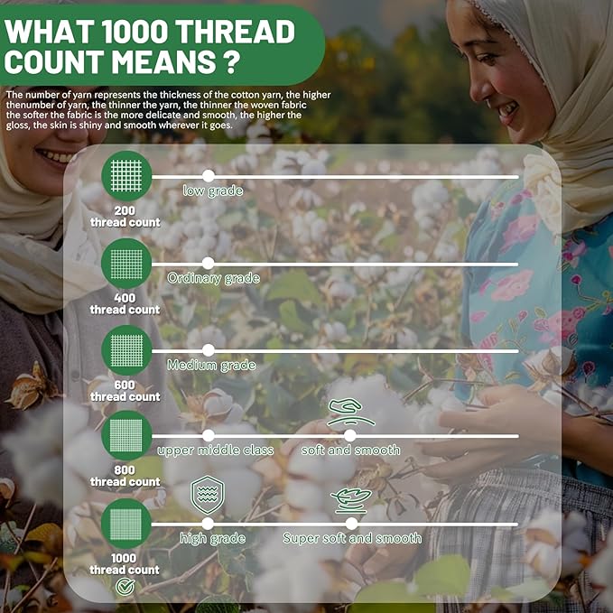 100% Egyptian Cotton Sheets Cal King Sheet Set 4PCS 1000 Thread Count Sateen Weave Soft Breathable 16-Inch Deep Pocket（California King,Dusty Pink）