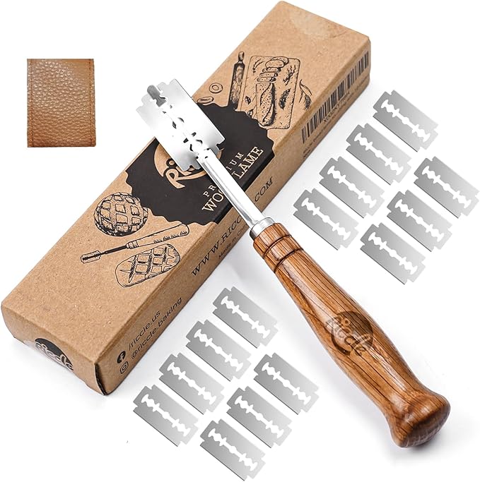 RICCLE UFO Bread Lame, Sourdough Scoring Tool, 15 Blades with Storage Cover