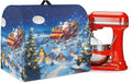 Christmas Stand Mixer Covers Kitchen Appliance Dust Cover Protective Santa Claus Mixer Cover Compatible with 4.5-5 Quart Kitchen Aid Mixer