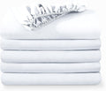 Bare Home 5-Pack Fitted Bottom Ultra-Soft Sheets California King - Premium 1800 Ultra-Soft Wrinkle Resistant Microfiber - Deep Pocket (Cal King, White)