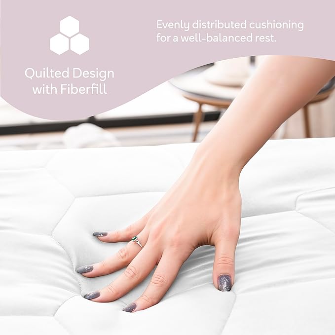 Hearth & Harbor King Size Quilted Fitted Mattress Pad Cover, 100% Waterproof Mattress Protectors, Deep Pocket Fitted Mattress Cover 8" - 21" (78" x 80", White)