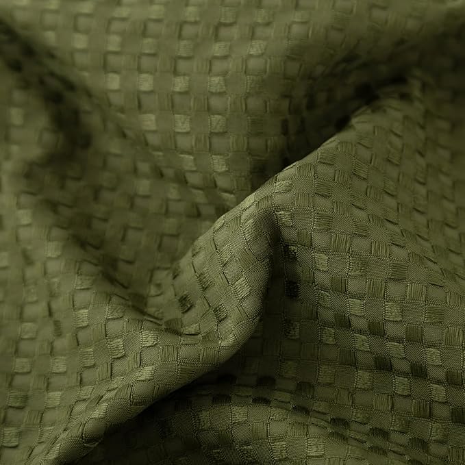 Full Bed Skirt - Full Size Bed Skirt 14 Inch Drop with Split Corners, Pleated Waffle Weave Bed Skirt, Tailored Dust Easy Fit, Machine Washable (Green, Full - 14" Drop)
