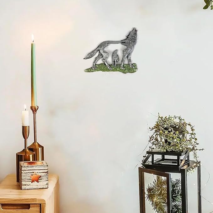 3D Horse Wolf Desktop Decoration Epoxy Resin Silicone Mold 9317+9578