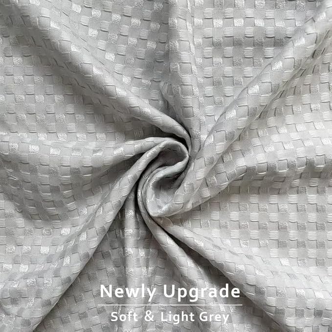 MIYE Pleated Waffle Weave Bed Skirt, Tailored Dust Ruffle 16 Inch Drop Easy Fit, Machine Washable (Light Grey, Twin - 16" Drop)