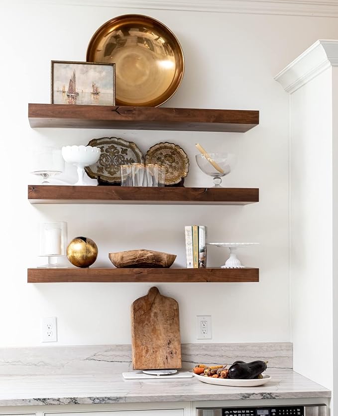 LEOPO 12-Pack 10 inch Floating Shelf Brackets, Hidden Shelf Bracket
