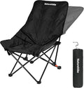 Naturehike Seastar Padded Camping Chair, Oversized 2-Position Adjustable Folding Chair, Portable Camp Chair with Side Pocket & Carry Bag