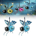 Solar Bees Lights Outdoor, Hanging Bee Solar Garden Light,2025 New Solars Bees Simulation Lights, Waterproof Bumble Bees Solars Light for Party Festivals Garden Decor Birthday Gifts (Blue 2pcs)