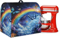 Kitchen Aid Mixer Cover Starry Rainbow Dust Cover with 2 Pocket and Handle, Waterproof Polyester, Multicolor