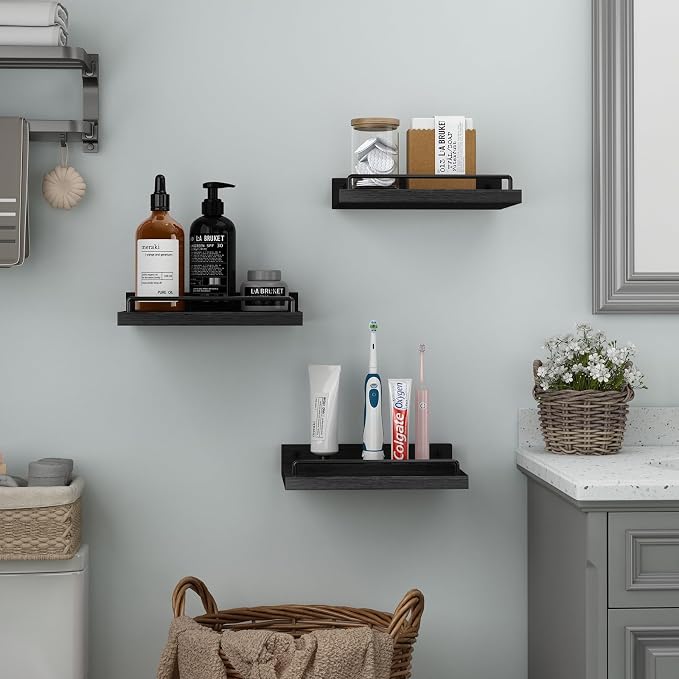 RYOFOBETTO Small Floating Shelf, 6X9 Inches Farmhouse Wall Shelves