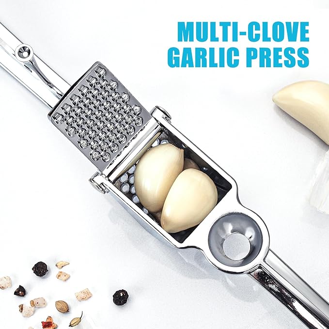 COKORA Garlic Press, Premium Metal Garlic Crusher & Mincer Tool, Zinc Alloy