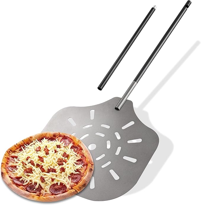 bodkar Pizza Peel 12" Metal Pizza Paddle