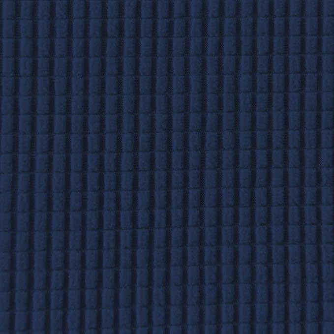 Easy-Going Stretch Sofa Slipcover 1-Piece Sofa Cover Furniture Protector Couch Soft with Elastic Bottom for Kids, Polyester Spandex Jacquard Fabric Small Checks (Sofa, Navy)