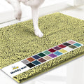 Muddy Mat® | Super Absorbent Door Mat Indoor, Microfiber Quick Dry Chenille Entryway Rug, Non-Slip Front Door Mat, Indoor Mats for Entryway, Machine Washable Pet Rug, Yellow 18"x28"