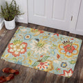 Lahome Collection Modern Floral Area Rug - 2’X 3’ Non-Slip Colorful Vintage Throw Area Rug Accent Distressed Floor Carpet for Living Room Bedrooms Decor (2’X 3’, Paisley)