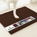 Muddy Mat® AS-SEEN-ON-TV Highly Absorbent Microfiber Door Mat and Pet Rug, Non Slip Thick Washable Area and Bath Mat Soft Chenille for Kitchen Bedroom Indoor and Outdoor - Chocolate Brown 5ft x 7ft