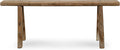 Artissance Handmade Wooden Entryway Bench, Vintage Noodle Bench