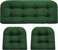 DANGHOOGY Wicker Chair Cushions, Waterproof Outdoor Loveseat Cushions