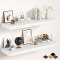 White Floating Shelves 48Inch Long, 12 Inch Deep Floating Shelves