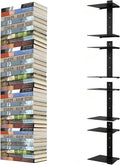 Invisible Floating Bookshelves 6 Tier, Heavy Duty Metal Book Organizer