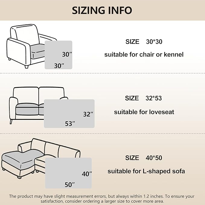 gogobunny 100% Double Sided Waterproof Dog Blanket Soft Pet Bed Cover Reversible Protect Furniture Couch Sofa Car for Puppy Large Dog Cat (Dark Sea Fog/Light Sea Fog, 30x30 Inch (Pack of 1))