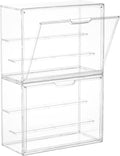 Vtopmart 2 Pack Acrylic Display Case, Stackable Figure Display Case