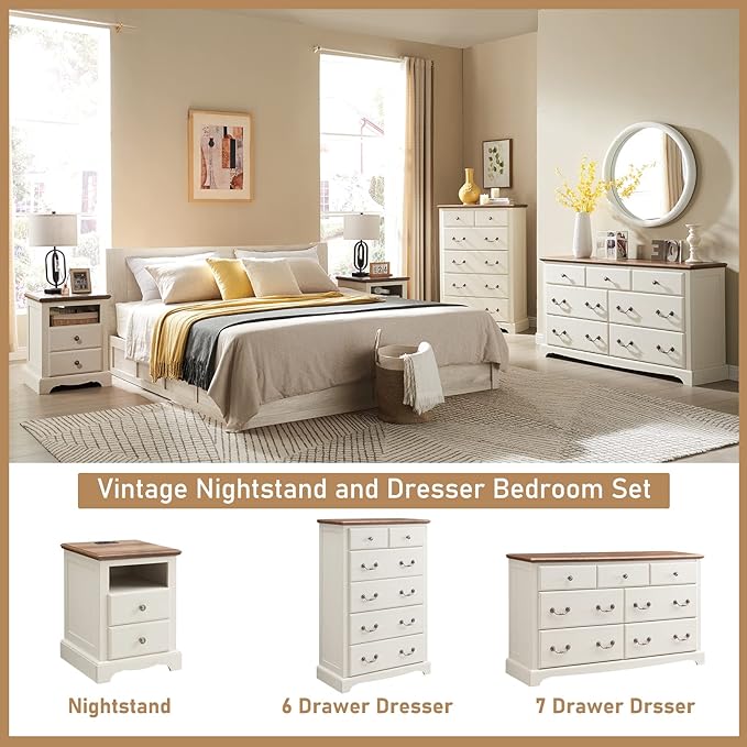T4TREAM 7 Drawers Dresser Chests