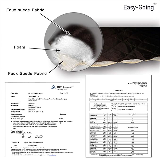 Easy-Going Reversible Couch Cover for 3 Cushion Couch Sofa Cover for Dogs Water Resistant Furniture Protector Cover with Foam Sticks Elastic Straps for Pet Cat (Sofa, Taupe/Ivory)