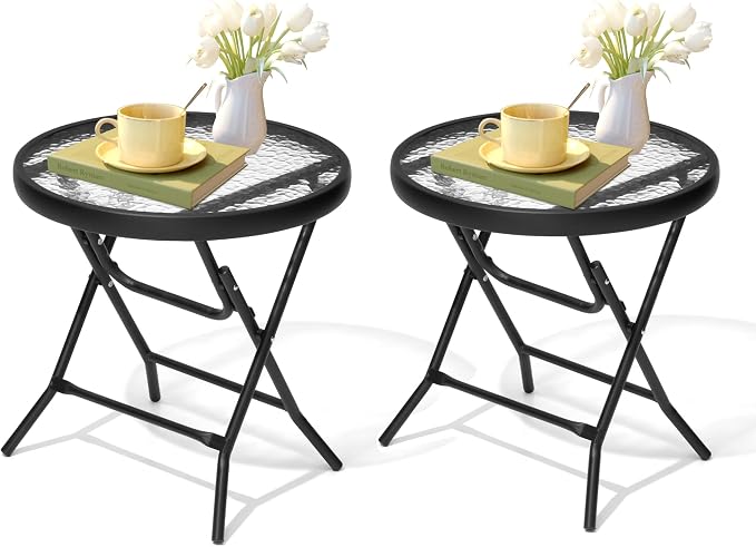 2 Pieces Outdoor Side Table