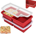 ZIP STANDING Silicone Freezer Trays with Lid,2-cup Soup Freezer Container large Ice Cube Molds with Reinforced Steel Ring Top for freezing Soup Sauce Broth Leftovers oven Dishwasher -Safe (yellow)