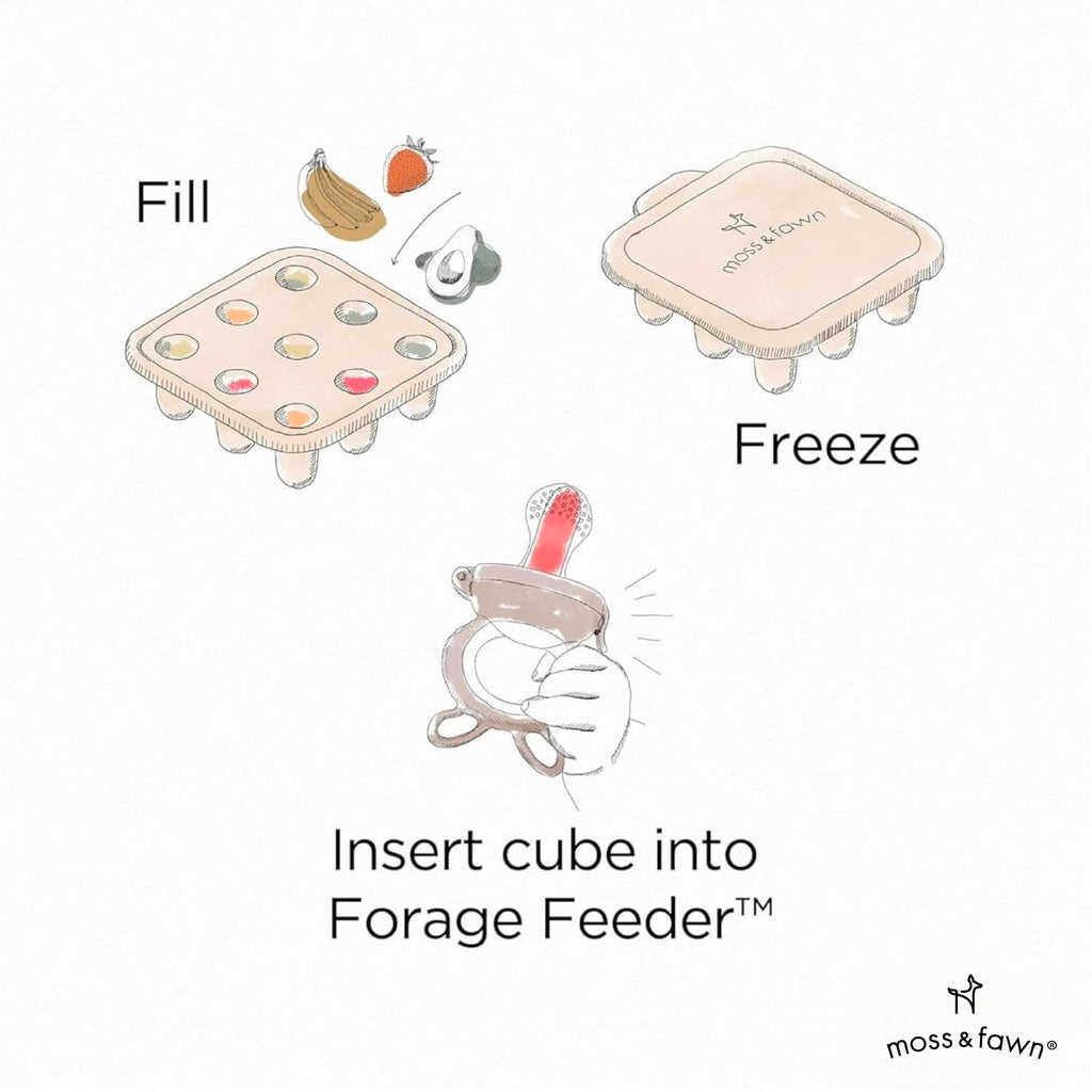 Moss and Fawn Ice Cube Tray - Breast Milk Popsicle Mold - Fern