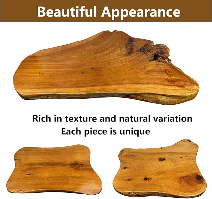 Live Edge Side Table, Solid Wood End Table