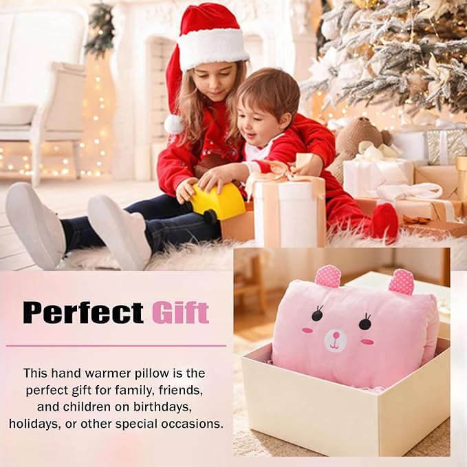 Kids Cartoon Hand Pillow Hand Warmer,Multifunction Home Animal Doll Plush Muffs Cartoon,Soft Cotton,for Napping,Travel Essentials (model8)