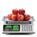 Bonvoisin Price Computing Scale 88lb/40kg Commercial Food Scale with Stainless Steel Platform & Keys, Dual LCD Display Backlight for Meat, Produce, Deli, Farmers Market, Retail