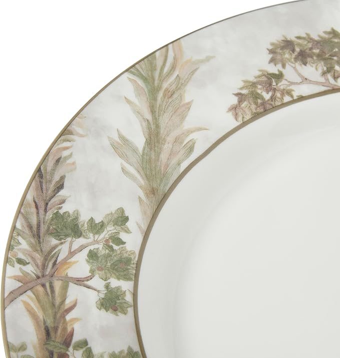 Spode Kit Kemp 11" Tall Trees Dinner Plate | Enchanted Forest Design | Stylish Table Setting | Porcelain | Dishwasher and Microwave Safe | Ideal for Pasta, Meat, Vegetables | Home & Gathering Use