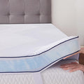 3 Inch Memory Foam Mattress Topper Queen Size with Removable Soft Cover Ventilated Breathable Cooling Mattress Pad Portable Bed Topper for Back Pain, CertiPUR-US Certified