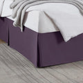 Nestl Dark Purple Bed Skirt Cal King Size - Cal King Bed Skirt 14 Inch Drop - Brushed Microfiber Bed Skirts - Hotel Quality Pleated Bed Skirt - Shrinkage & Fade Resistant