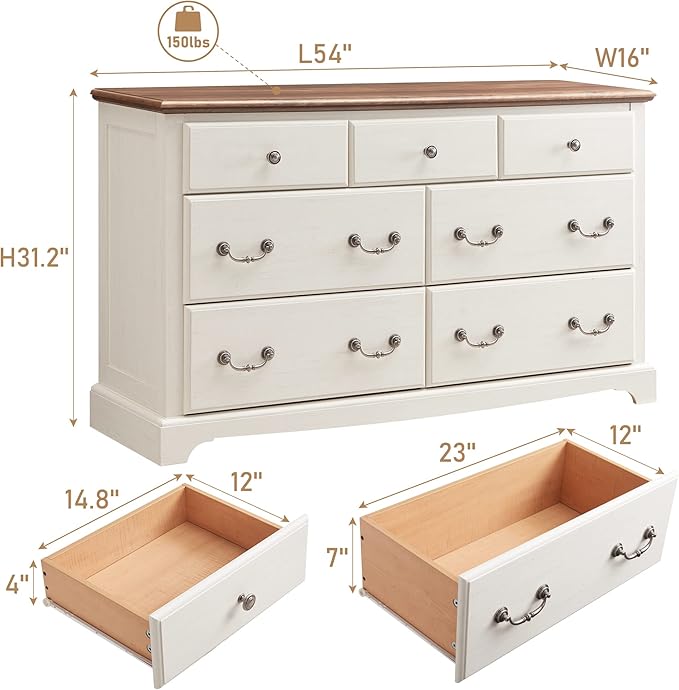 T4TREAM 7 Drawers Dresser Chests