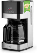 Melitta Aroma Tocco Glass 10-Cup Drip Coffee Maker, Black